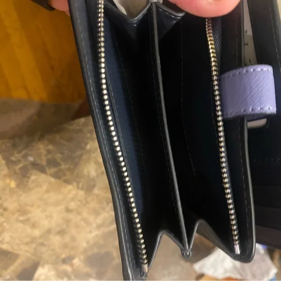 kate spade Two-Tone Lilac and White Madison Saffiano Leather Wallet NWT - Picture 8 of 8